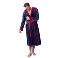 thumbnail image 4 of Mens Plush Robe with Slipper Set - BOSS - Men Bathrobe Collection - Lifetime Durable, Curated Hotel Spa Robe with Hood & Pockets - Anti-Slip Belt - Breathable Yet Warm - Won’t Pill, Tear or Darken, 4 of 5