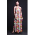 thumbnail image 4 of Bimba Robe Longue d'Été Sans Manches à Imprimé Teinture sur Nœuds Florale pour Femme, Décontractée, Maxi, de Plage - Grand, 4 of 6