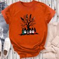 thumbnail image 5 of Dadaria Chemise Orange pour Femmes Hauts T-Shirt à Manches Courtes Col Ras du Cou Tee Matières Chandail d'Été Blouses S, 5 of 5