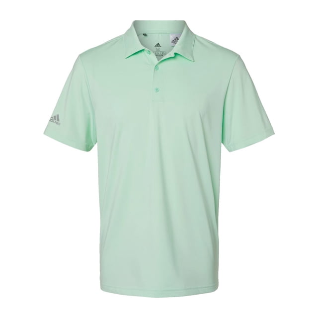 Adidas Mens Ultimate Solid Polo, 2XL, Clear Mint