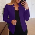 thumbnail image 3 of cfhntfmh Plus Size Cardigan for Women Fashion Open Front Long Sleeve Tunci Shirts Fall Formal Work Office Cardigans, 3 of 5