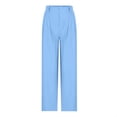 thumbnail image 5 of VEKDONE Pantalon Long en Lin pour Femme Bleu Ciel TTG, 5 of 5