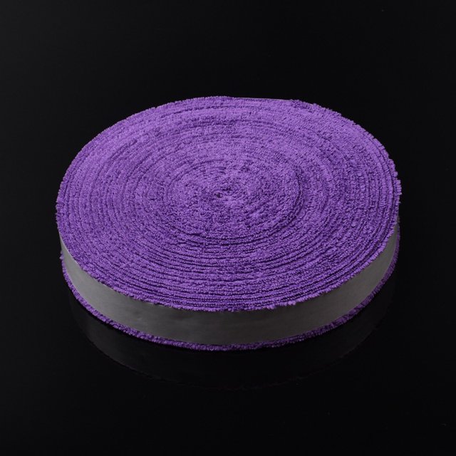 10M Extended Anti-Odor Super Fiber Large Roll Racket Grip Tape - Versatile Sweat-Absorbent Towel Hand Wrap for Badminton, Table Tennis & Fishing (Purple)