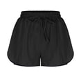 thumbnail image 4 of Plebaso Women's 2 in 1 Running Shorts Elastic Waist Drawstring Athletic Shorts Lightweight Workout Shorts, 4 of 6