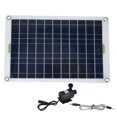 thumbnail image 2 of Solar Water Pump Kit, Solar Powered Water Pump 50W Power Panel No Power Storage Function 800L/h 12V Low Noise Solar Fountain Pump For Car Boat Garden Fountain, 2 of 8