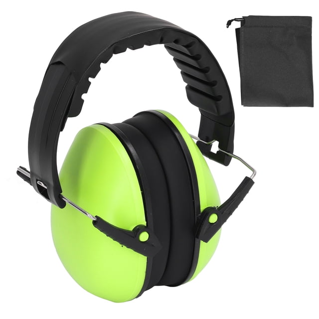 Casque pour Bébé à Réduction de Bruit, Protection Douce pour Nourrisson pour Dormir Nouveau-Né Vert. Conçu avec un Matériau ABS Léger et un Rembourrage Doux pour un Ajustement Sécuritaire sur les Oreilles de Bébé. Doté d'Une Technologie de Réduction du Bruit (NRR : 21dB) pour la Protection Auditive dans les Environnements Bruyants comme les concerts, les Feux d'Artifice Ou les Voyages en Avion. Comprend un Sac de Rangement Noir pour une Portabilité Facile.