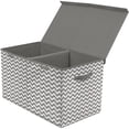 thumbnail image 2 of Sorbus Coffre de Rangement pour Jouets pour Enfants, Grand, avec Couvercle, Argent, 2 of 7