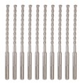 thumbnail image 1 of Ensemble de Perceuse à Marteau SDS Plus 1/4 Po x 6 Po Perceuse à Pierre en Béton-10 Pcs, 1 of 4