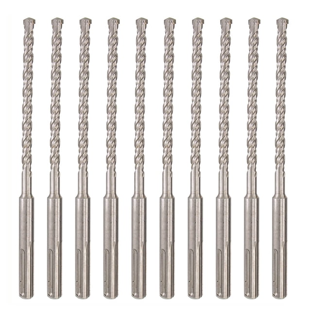 Ensemble de Perceuse à Marteau SDS Plus 1/4 Po x 6 Po Perceuse à Pierre en Béton-10 Pcs