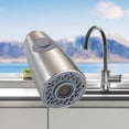 thumbnail image 4 of Liquidation! Sweet Home Farm Buse de Tuyau d'Eau Rétractable Tête de Vaporisateur de Robinet de Cuisine Remplacement Tête de Pulvérisation de Robinet de Cuisine Broyée Vaporisateur 2 Fonctions Taille Unique Argent, 4 of 7