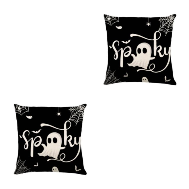 QualitChoice Soft And Easy-care Halloween Throw Pillow Covers For Creepier Look JYM328-2 2Set