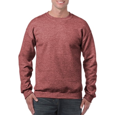 Gildan Mens Heavy Blend Crewneck Sweatshirt, 2XL, Heather Sport Dark Maroon