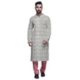 thumbnail image 1 of Atasi Kurta Imprimé de Designer pour Garçons Ensemble Kurta Pyjama Décontracté Vêtements Ethniques d'Été, 1 of 5