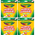 thumbnail image 1 of Crayola Broad Line Marqueurs 10 Unités, Couleurs Classiques (Lot de 4), 1 of 2