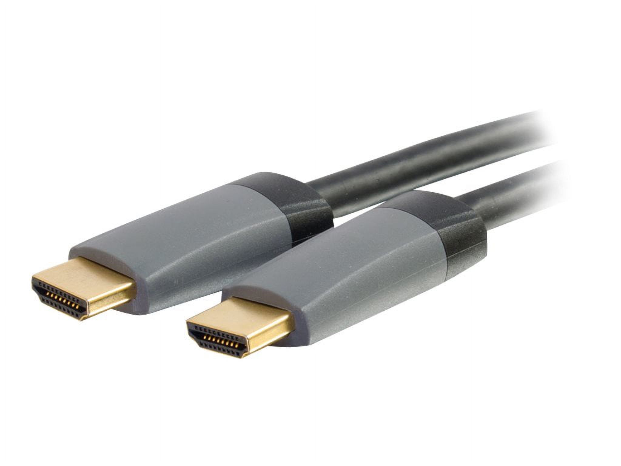 C2G 40ft 4K HDMI Cable with Ethernet - High Speed - In-Wall CL-2 Rated - HDMI cable with Ethernet - HDMI male to HDMI male - 40 ft - shielded - black - 4K support