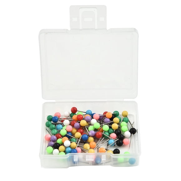 100 Pcs/boîte Épingles de Rechange Sûres pour Rig Carpe, Épingles d'Enrouleur de Ligne de Boîte, Tête Ronde
