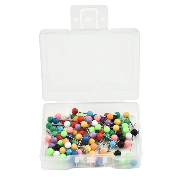 100 Pcs/boîte Épingles de Rechange Sûres pour Rig Carpe, Épingles d'Enrouleur de Ligne de Boîte, Tête Ronde