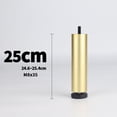 thumbnail image 4 of 4xFurniture Coffee Table Sofa Bed Couch Dresser Refrigerator Legs Furniture Part Golden 25cm, 4 of 7