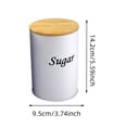thumbnail image 2 of Binwennn 3 Pieces Coffee Tea Container Set Metal Vintage Kitchen Jar Set With Airtight Lids Food Storage Container Jars For Kitchen Countertops Farmhouse Kitchen Home Small Containers Pantry for, 2 of 3