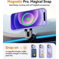 thumbnail image 5 of Entronix Étui Robuste pour iPhone 12, 12 Pro, Dos Mat Translucide, Étui Magnétique Solide, Violet, 5 of 5
