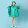 thumbnail image 4 of MIASHUI Imperméable pour Tout-Petit Enfant Garçon Fille Poncho de Pluie à Capuche Imperméable Léger, Vert, 3-5 Ans, 4 of 6