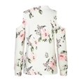 thumbnail image 3 of Womens Tops Long Sleeve Womens V Neck Pullover Off the Shoulder Printing Long Sleeve Tops, 3 of 8