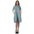 thumbnail image 2 of Moomaya Printed Loose A-Line Dress With Pockets Short Sleeve Dresses Women, 2 of 4