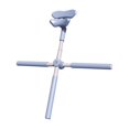 thumbnail image 3 of jinwen Yoga Rod Training Stretching Tool Open Shoulder Pilates Posture Correction Bar for Added Mobility Gym Body Sculpting Exercise Blue, 3 of 9
