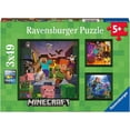 thumbnail image 1 of Ravensburger Minecraft Biomes 3 x 49 pièces Puzzle, 1 of 4