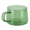thumbnail image 1 of Transparent Coffee Cup 250ML Borosilicate Cup Glass Tea Water Milk Mug with HandleGreen, 1 of 14