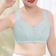 thumbnail image 3 of Besolor Plus Size Bras for Women Button Front Closure Wirefree Bralettes High Support Full Coverage Underwear, 3 of 3