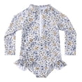 thumbnail image 3 of Toddler Girl Rash Guard Bathing Suits Summer Sun Protection Long Sleeve Kids Bathing Suits 2-3 Years Girls Clothing, 3 of 6