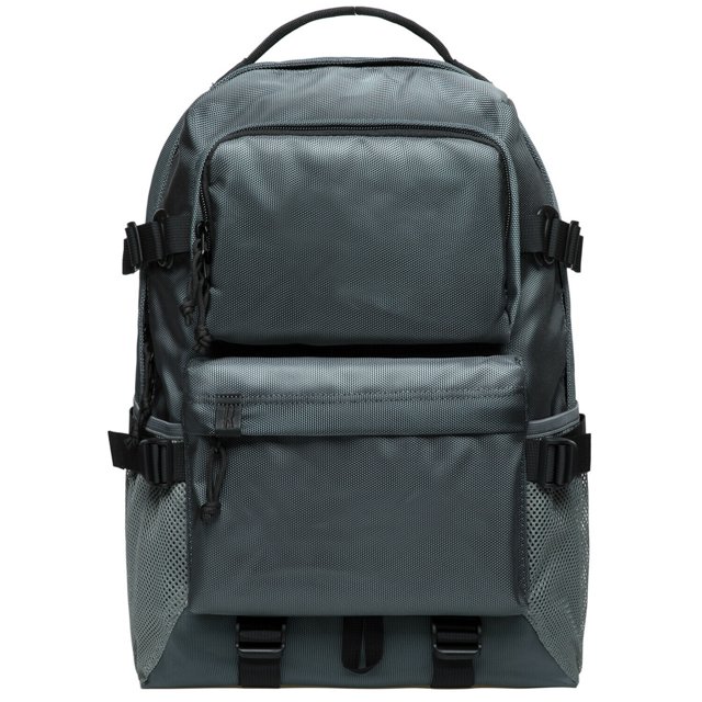 KAUKKO Vintage Casual polyster and Leather Rucksack Backpack (Nylon Grey)