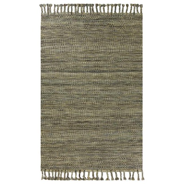HomeRoots 354138 5 x 8 ft. Wool Slate Area Rug