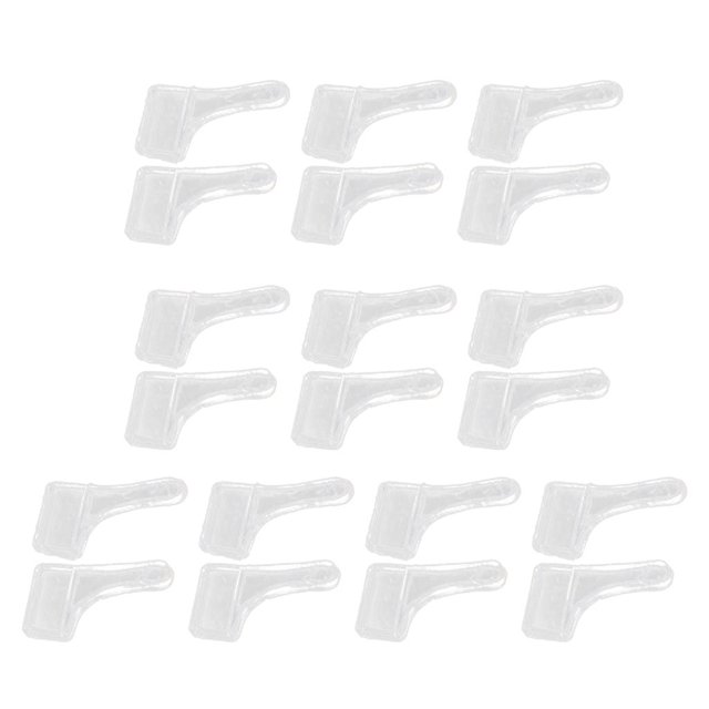 20 Pieces Glasses Spectacles Ear Hooks Transparent Grips Clear M