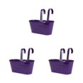 thumbnail image 2 of Goriertaly Practical And Durable Detachable For Balcony Planters Railing Hanging Multipurpose Fence Planters Purple 3Set, 2 of 6