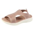 thumbnail image 1 of Sandales pour Femmes 2025 Sandales d'Été pour Femmes Sandales d'Eau Latérales pour Femmes Fermeture Éclair Rétro Confort Extérieur Sandales de Marche Femmes Porter Talons Hauts Poisson Sandales Compensées pour Femmes Bouche, 1 of 9