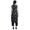 thumbnail image 4 of Moomaya Kurta Sans Manches à Col Peter Pan avec Pantalon Ensemble Ethnique 2 Pcs pour Femmes, 4 of 6