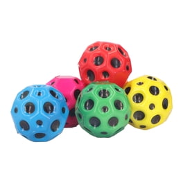 HENBRANDT Lot de 10 balles rebondissantes en Caoutchouc de 25 mm - Couleurs et Motifs Assortis