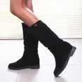 thumbnail image 2 of Bottes Mi-Mollet Élégantes pour Femmes - Design Classique Doux et Chaud pour l'Hiver et l'Automne, Talon Bas, Ajustement Confortable pour le Quotidien, 2 of 7