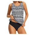 thumbnail image 1 of MesaSe Women Tankini Swimsuit Tummy Control Top With Shorts Two Piece Bathing Suit, 1 of 6