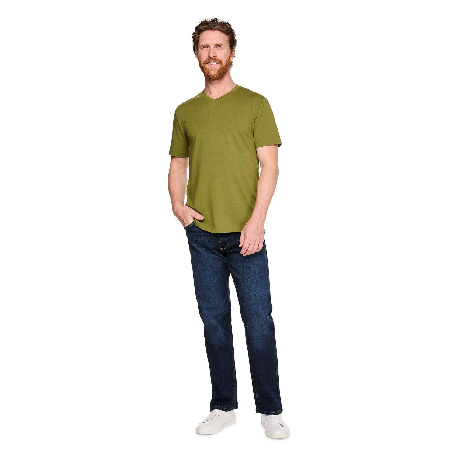 George Men's Stretch V-Neck T-Shirt