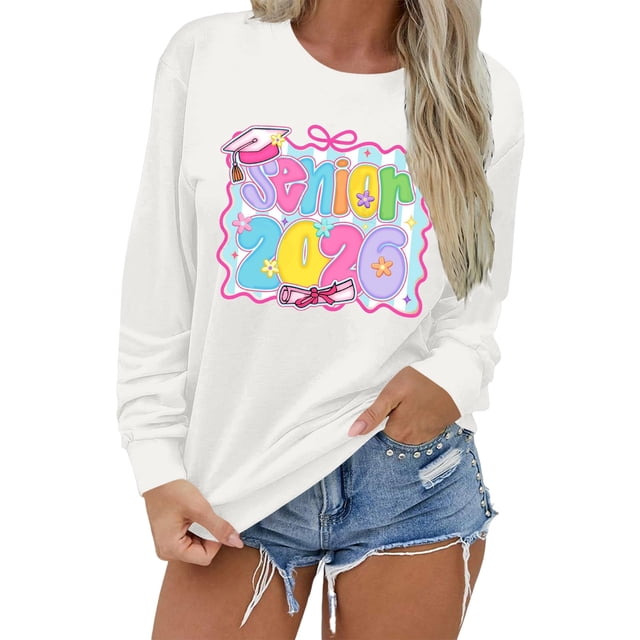 Zhanying Chandail Amusant pour Femmes à Col Rond, Chandail à Manches Raglan, Hauts Surdimensionnés à Manches Longues, Vêtements d'Hiver pour la Plage et les Vacances, Basiques, Vêtement d'Extérieur