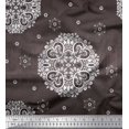 thumbnail image 1 of Soimoi polyester Crepe Fabric Mandala Decorative Printed Craft Fabric by the Yard 42 Inch Wide, 1 of 3