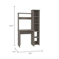 thumbnail image 4 of TUHOME Versalles Desk Engineered Wood Desks in  Gray, 4 of 9
