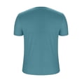 thumbnail image 4 of Timegard Womens Summer Tops Ruched Drop Shoulder V Neck Short Sleeve Casual Loose Comfy Blouse Tops, 4 of 6