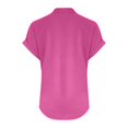 thumbnail image 4 of Hot Sale!! Mode Décontractée pour Femmes Col en V Boutonné Manches Courtes T-Shirt, 4 of 6