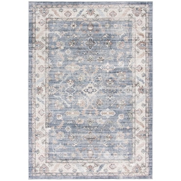Tapis d'intérieur en peluche Better Homes & Gardens Classic Medallion à motifs géométriques et floraux, 152 x 213 cm, recommandé pour le salon, la salle à manger et la chambre.