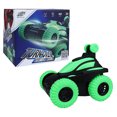 thumbnail image 1 of Green Kids Rollover Stunt Remote Control Car With 360 Rotation 90 Upright Driving Sound Effects Birthday Christmas Gift Off Road Vehicle Play Toy Activity Set, 1 of 6