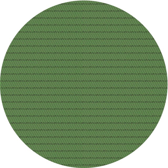 Ahgly Company Tapis d'Intérieur Ronds Lavables à la Machine, Style Transitionnel, Vert Pomme Vert, Tapis de Zone, 7 Pieds Rond